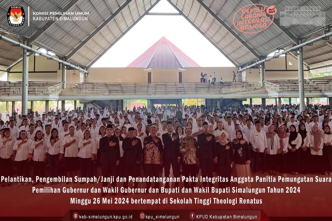 PELANTIKAN PPS PILKADA TAHUN 2024 26 MEI 2024