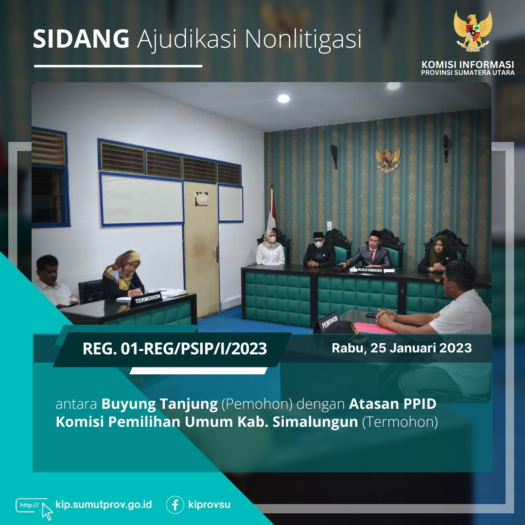 SIDANG AJUDIKASI NONLITIGASI